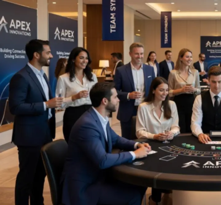 Blackjack na eleganckim wydarzeniu firmowym w Polsce